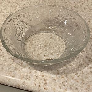KIG Indonesia Glass Fruit Bowl Vintage